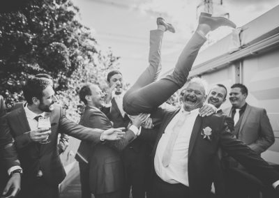 fun wedding photography Yorkshire groomsmen